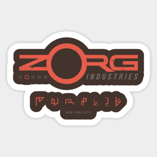 Zorg Industries (Aged look) Sticker